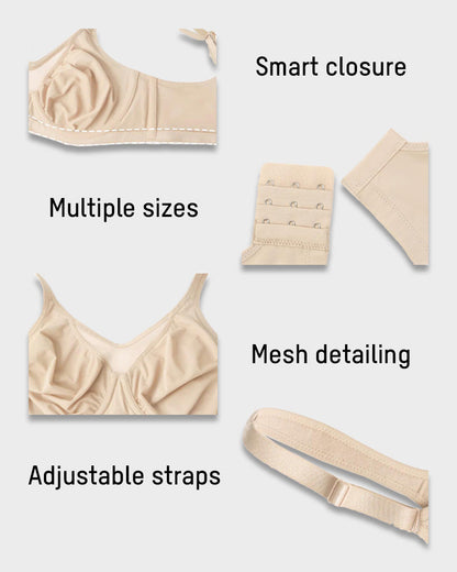 Plus Size Cooling Full Coverage Minimizer Bra