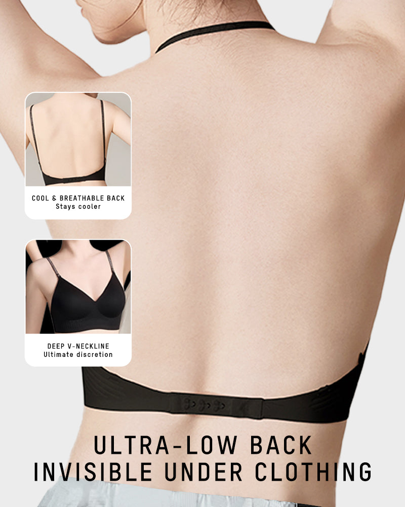 Seamless Deep V Low-Back Bra