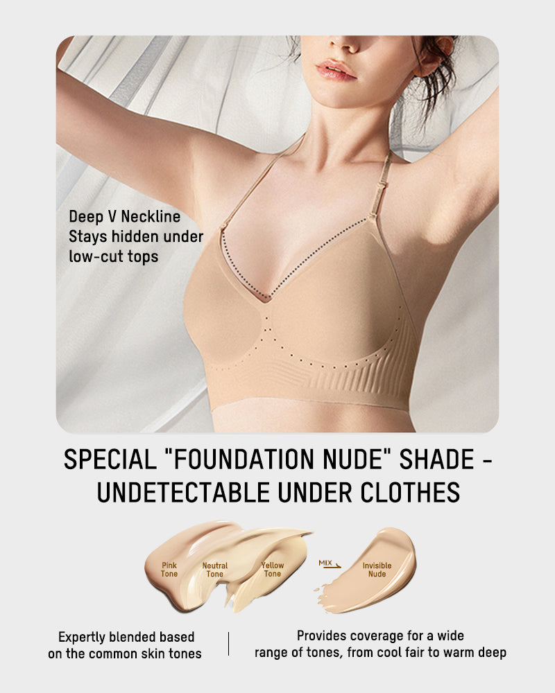 Seamless Deep V Low-Back Bra