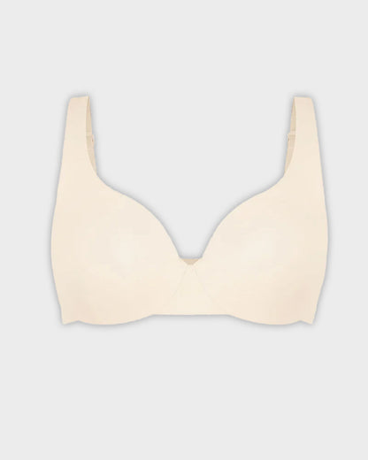 Underwire Adjustable Deep V-neck Bra