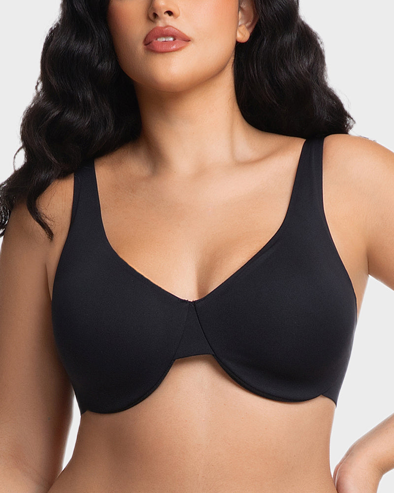 Underwire Adjustable Deep V-neck Bra