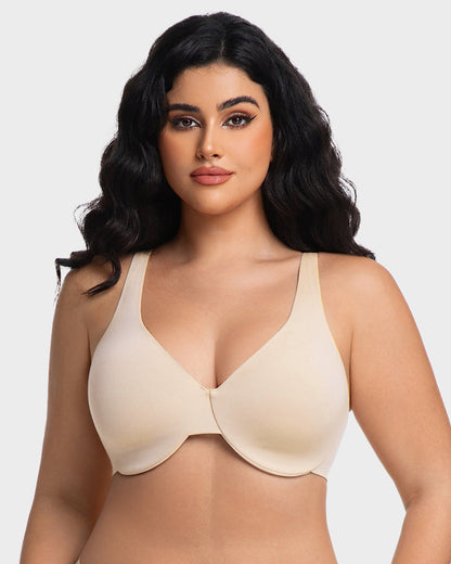 Underwire Adjustable Deep V-neck Bra