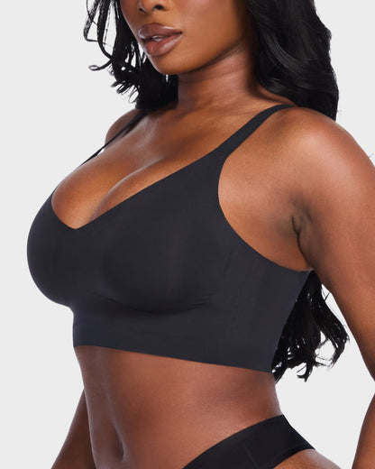 Wireless V-Neck Back & Side Smoothing Bra