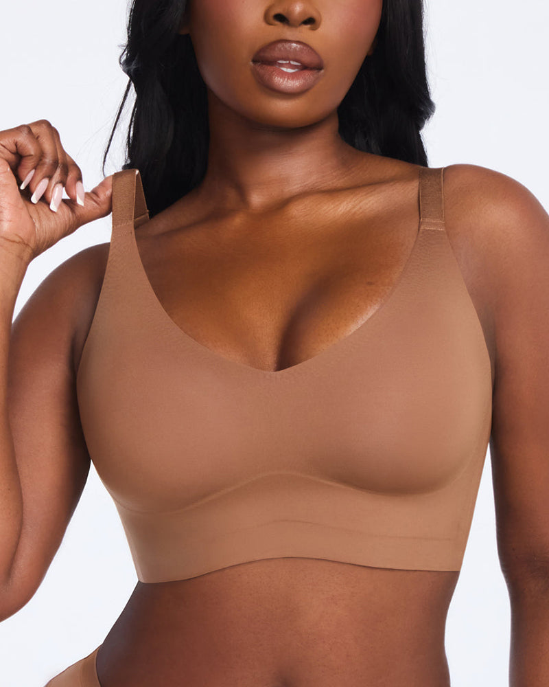 Wireless V-Neck Back & Side Smoothing Bra